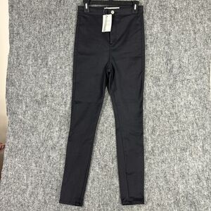 Asos Jeans Womens 6 Black Skinny‎ Stretch 28/32 Mom High Rise Denim